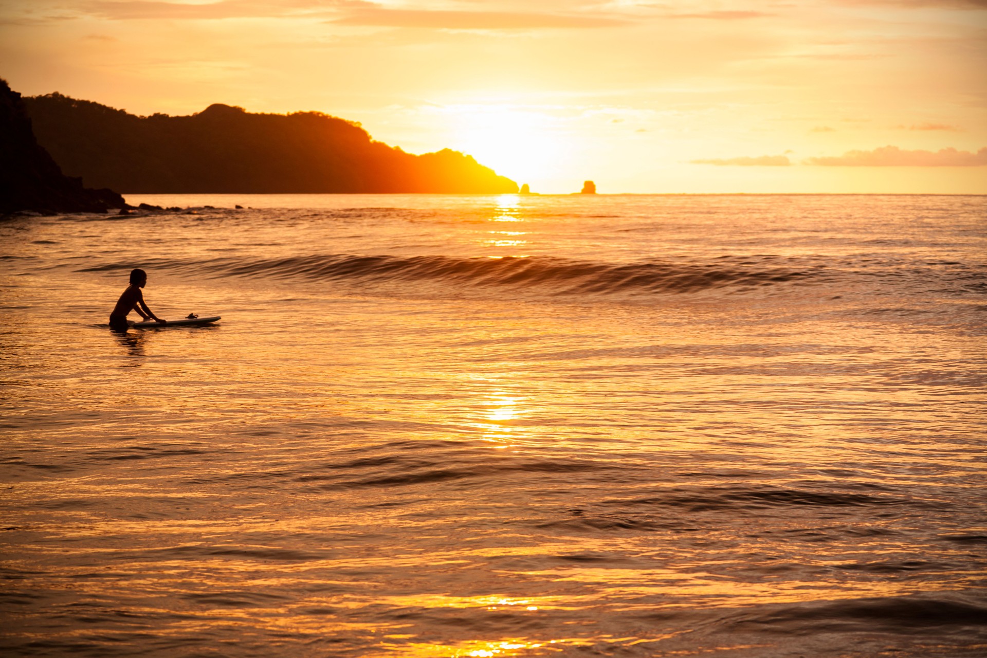 Evening light at Playa Conchal, Costa Rica
